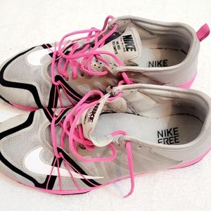 Nike Training Nike Free Cross Compete size 8 color pink and gray